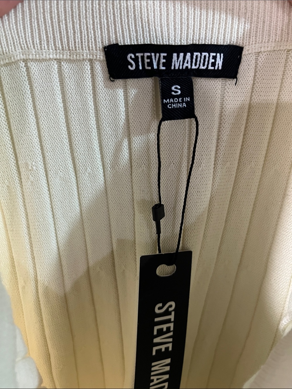 Steve Madden Cream Pleat Effect Maxi Skirt - Picture 4 of 4